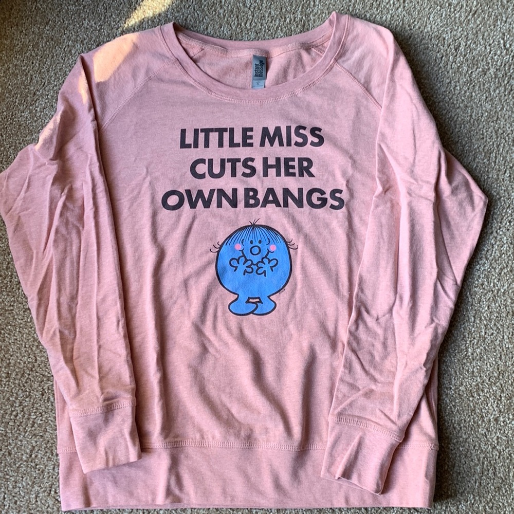 Little Miss Cuts Her Own Bangs XL Sweatshirt Mr. Men
